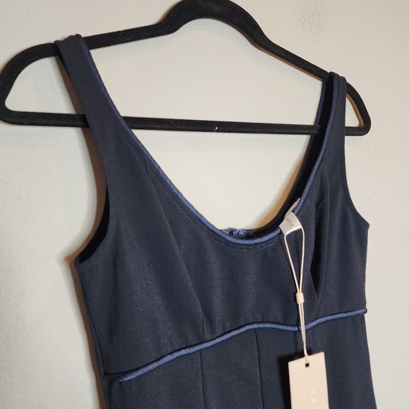 NWT Keepsake The Label Navy Meraz Midi Dress. Size small. Stretch.  Sample. - Picture 10 of 16